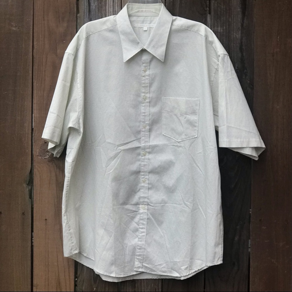 NWOT VINTAGE PERRY ELLIS SHORT BUTTON DOWN XL